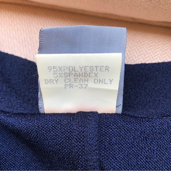 rabbit rabbit rabbit Designs 43N72Q60 Made USA Vintage Navy Long Over Dress 16P - Picture 12 of 12